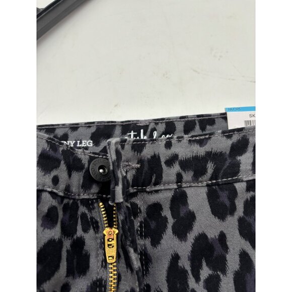 Style & Co Plus Size Curvy Animal-Print Skinny Jeans, Gray Animal Print,  20W - Picture 9 of 11